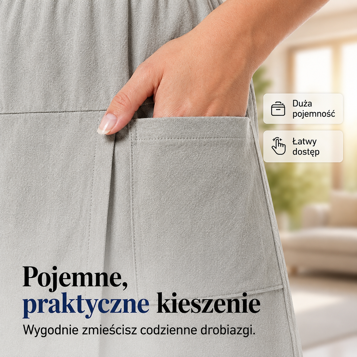 Nina – Skort met asymmetrische voorkant