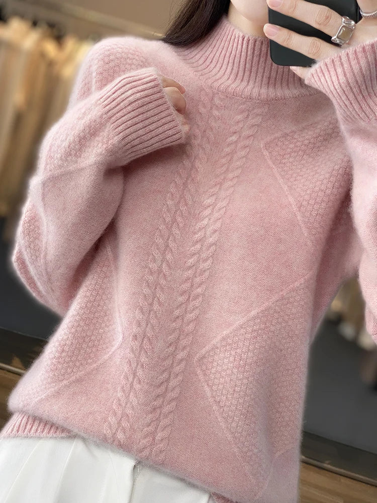 Helena – Elegancki sweter z golfem