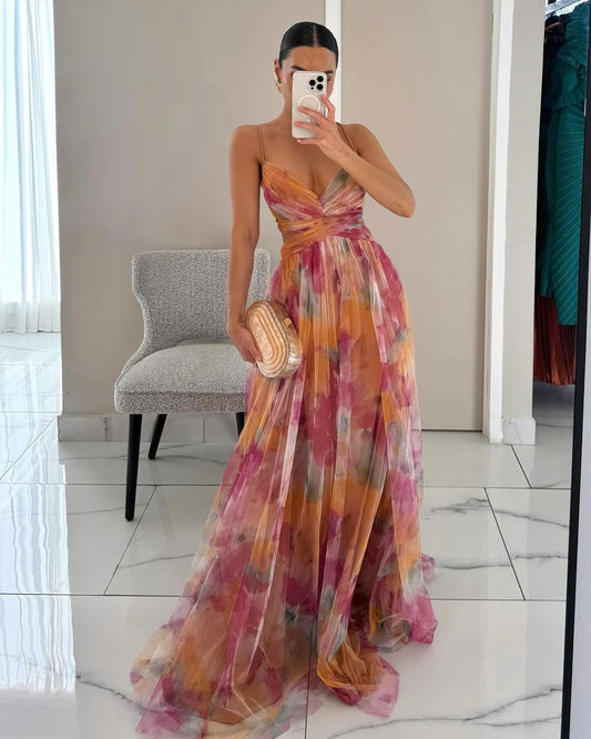 Eliza – Luchtige maxi-jurk met bloemenprint