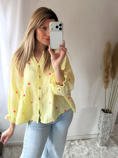 Dorota – różowa koszula w serca