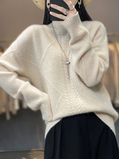 Helena – Elegancki sweter z golfem