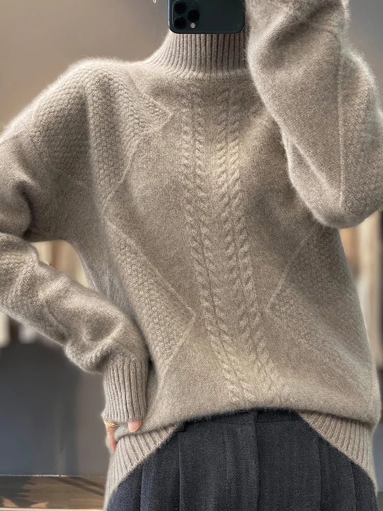 Helena – Elegancki sweter z golfem