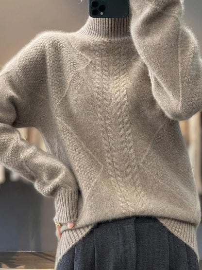 Helena – Elegancki sweter z golfem