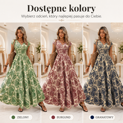 Sandra – Maxi-jurk met bloemenprint
