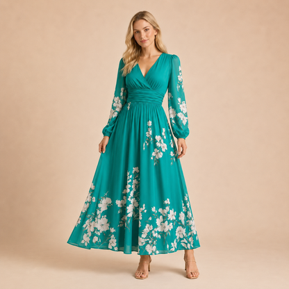 Gabriela – Maxi-jurk met bloemenprint