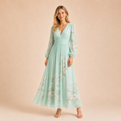 Gabriela – Maxi-jurk met bloemenprint