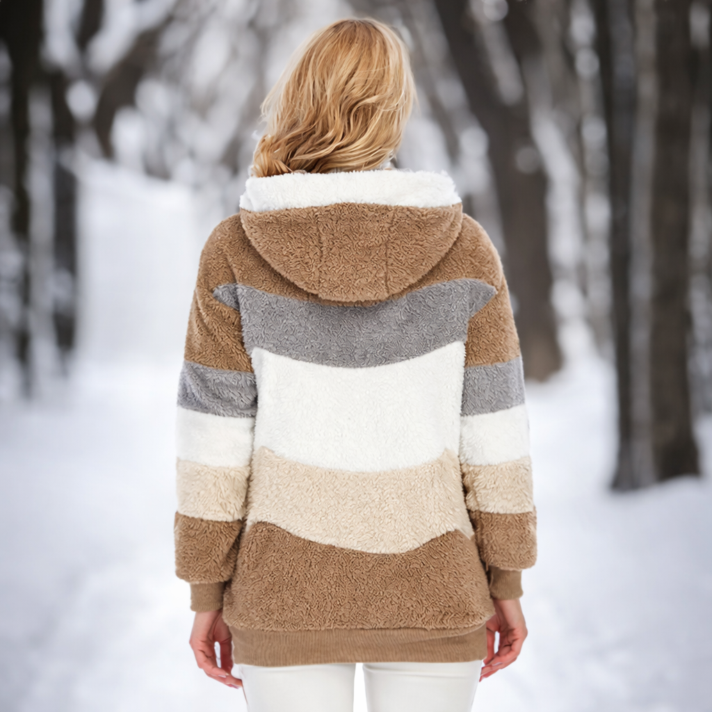 Erika – kurtka fleece z wysokim kołnierzem