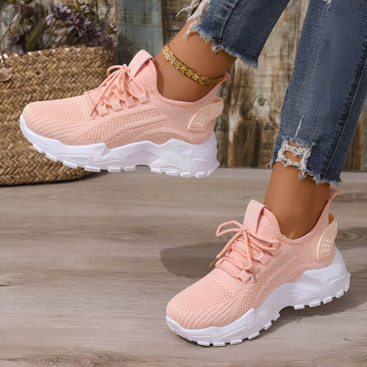 Helena – Sneakersy z kontrastowymi akcentami