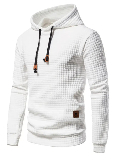 Sebastian – męska bluza z kapturem w kratę