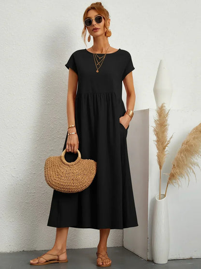 Zofia – Elegancka sukienka o prostym kroju