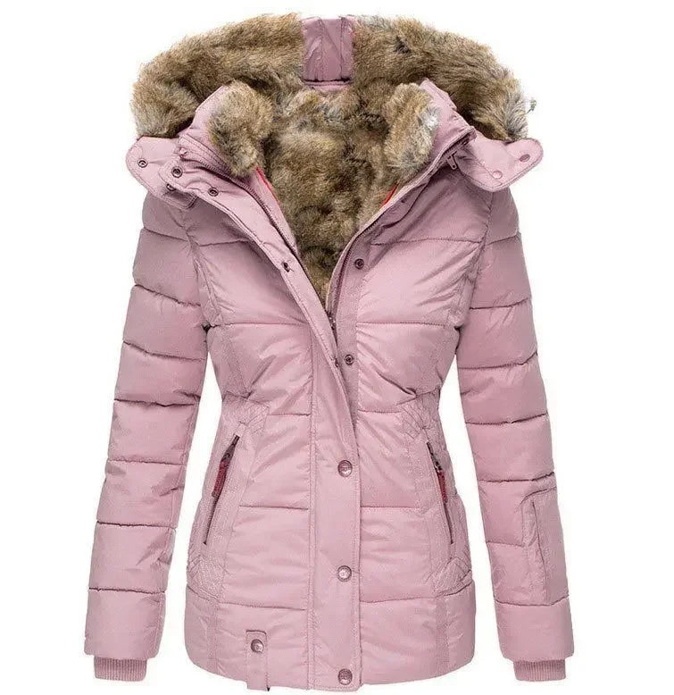 Milena – długa zimowa kurtka z kapturem