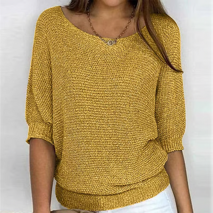 Amelia – lekki sweter letni o eleganckim wykończeniu