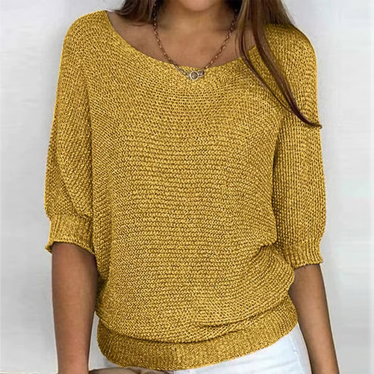 Amelia – lekki sweter letni o eleganckim wykończeniu