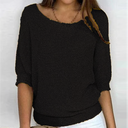 Amelia – lekki sweter letni o eleganckim wykończeniu