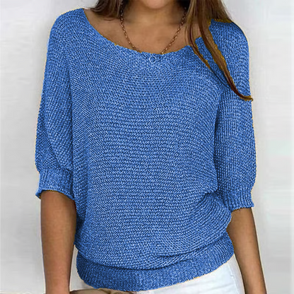 Amelia – lekki sweter letni o eleganckim wykończeniu