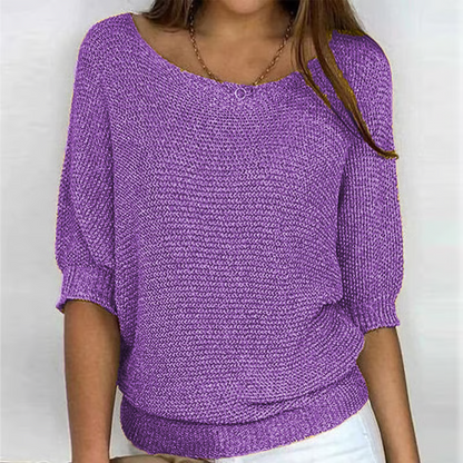 Amelia – lekki sweter letni o eleganckim wykończeniu