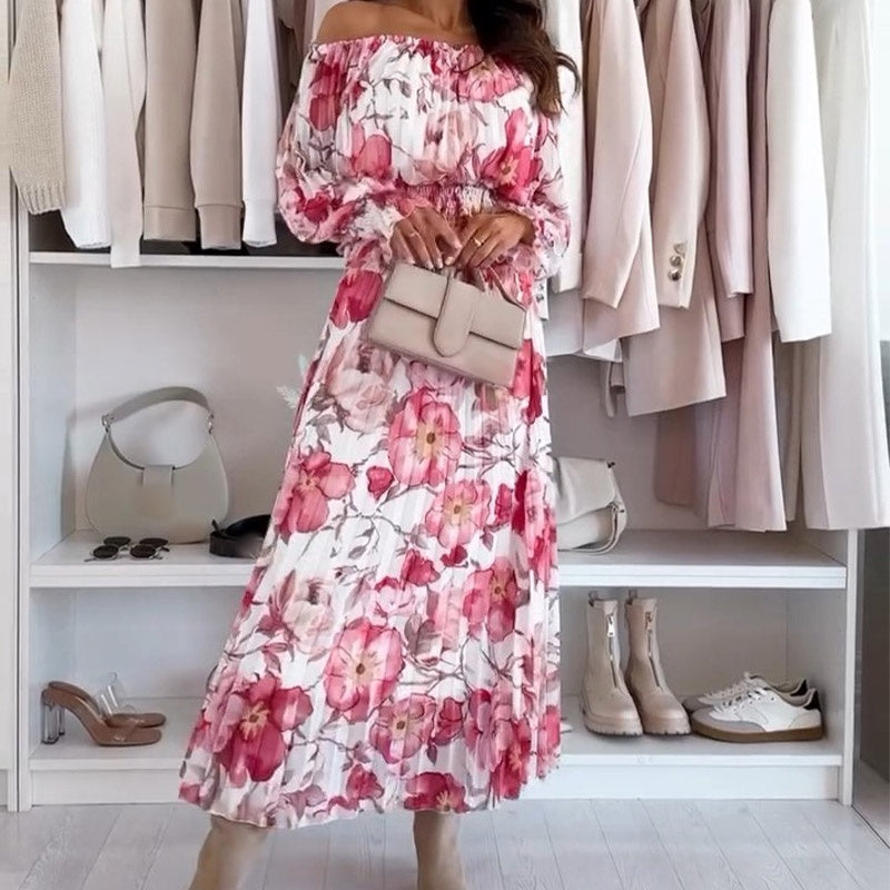 Olga – Bluzka off-shoulder w kwiaty